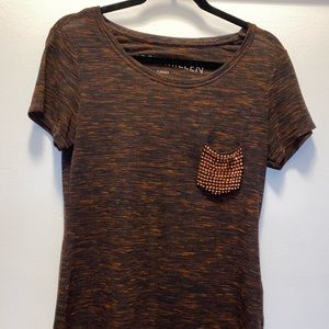 Karen Millen Stud Pocket Short Sleeve Tee
